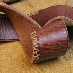 Handmade Genuine Leather Mens Leather Men Brown Black Belt for Men Cool Leather Belt
