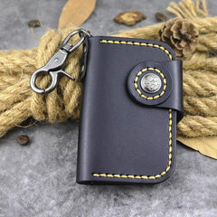 Handmade Leather Key Case Key Wallet Men's Key Holders Car Key Holder Card Holder For Men - iwalletsmen