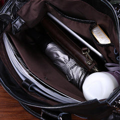 Vintage Leather Mens Briefcase Business Briefcase Cool Work Briefcase For Men - iwalletsmen