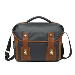 Mens Canvas Camera Messenger Bag Side Bag Courier Bag Camera Shoulder Bag for Men - iwalletsmen