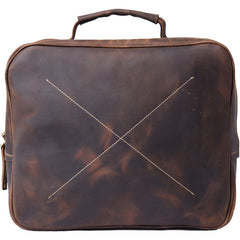 Handmade Leather Mens Cool Backpack Messenger Bag Briefcase Work Bag Business Bag for men