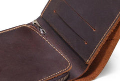 Cool Mens Leather billfold Wallet Leather Small Wallet Bifold Slim Wallets For Men - iwalletsmen