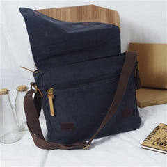 Cool Canvas Mens Side Bag Black Shoulder Bag Gray College Bag Khaki Messenger Bag for Men - iwalletsmen