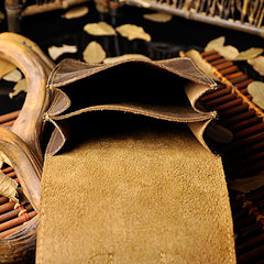 Small Leather Belt Pouch Mens Holsters Belt Cases Cell Phone Waist Pouch for Men - iwalletsmen