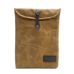 Cool Waxed Canvas Mens iPad Case iPad Air Case 10 inch for Men - iwalletsmen