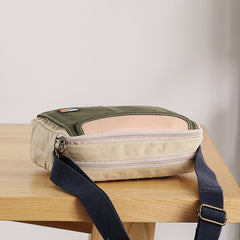 Canvas Leather Mens Womens Green Small 10'' Side Bag Blue Messenger Bag Small Courier Bag For Men - iwalletsmen