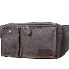 Canvas Mens Fanny Pack Canvas Waist Bag Small Canvas Chest Bag for Men - iwalletsmen