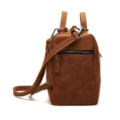 Casual Leather Mens Brown Messenger Bag Travel Bag Handbag Shoulder Bag for Men - iwalletsmen
