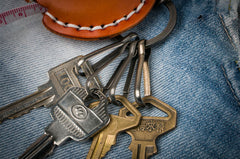 Handmade Leather Mens Cool Key Wallet Lighter Holder Pouch Key Holder for Men - iwalletsmen