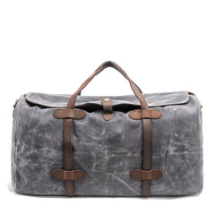 Casual Waxed Canvas Mens Large Travel Waterproof Weekender Bag Shoulder Duffle Bag for Men - iwalletsmen