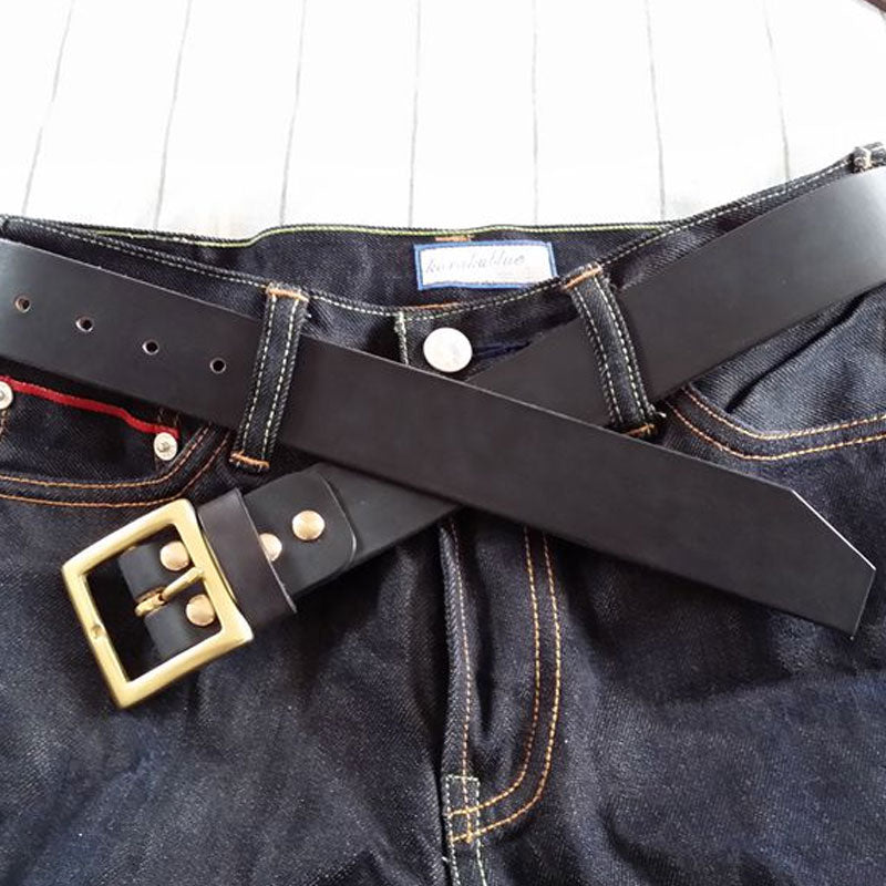 Handmade Genuine Custom Cool Leather Mens Leather Men Black Belt for Men