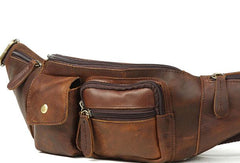 Leather Belt Bag Mens Fanny Back Waist Bag Fanny Bags For Men - iwalletsmen
