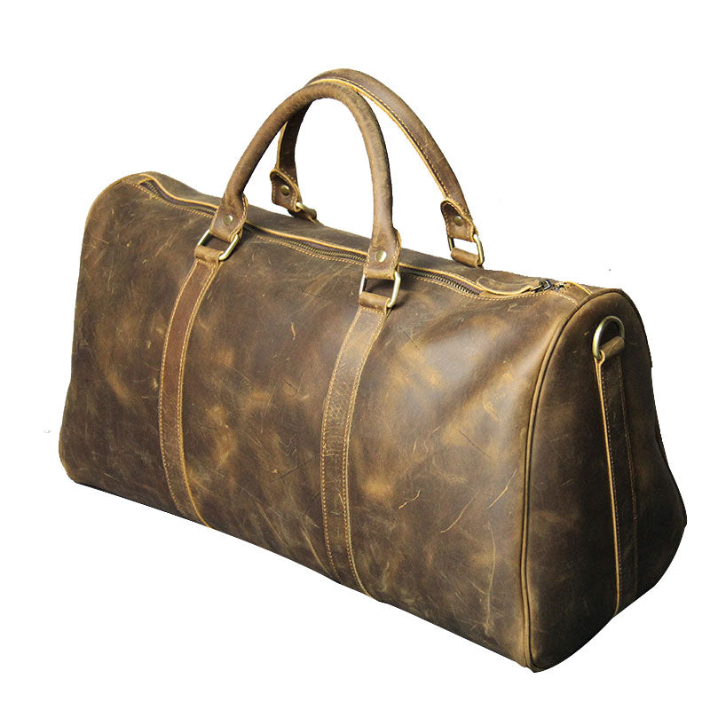 Cool Leather Mens Overnight Bag Weekender Bags Vintage Travel Bags Duf –  iwalletsmen