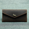 Vintage Mens Leather Long Wallet Envelope Long Wallet Phone Clutch Wallet For Men - iwalletsmen