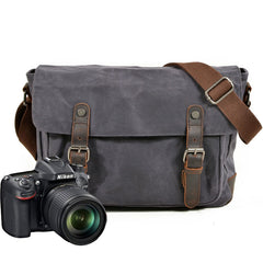 Mens Canvas Camera Messenger Bag Camera Side Bag Camera Shoulder Bag for Men - iwalletsmen