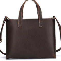 Cool Leather Mens Coffee Briefcase Handbag Messenger Bag Shoulder Bag for Men - iwalletsmen