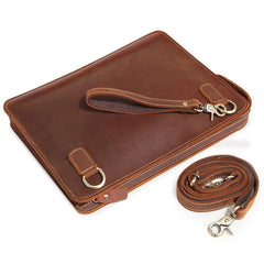 Classy Leather Mens Work Clutch Bag Wirstlet Cluch Messenger Bag For Men - iwalletsmen