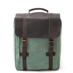 Vintage Canvas Mens Womens Large Pink College Backpack 14'' Green Travel Backpack Computer Backpack For Men - iwalletsmen