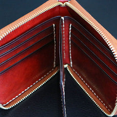 Handmade Leather Mens Chain Biker Wallet Cool Leather Wallet Small Wallets for Men - iwalletsmen