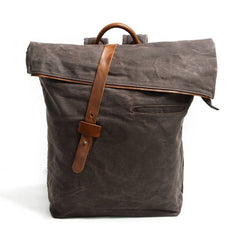 Badass Canvas Mens Travel Backpack Canvas School Backpack Laptop Backpack for Men - iwalletsmen