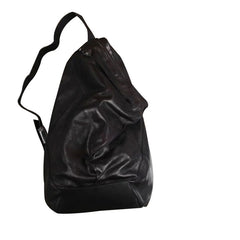 Genuine Leather Mens Cool Chest Bag Sling Bag Crossbody Bag Travel Bag Hiking Bag for men