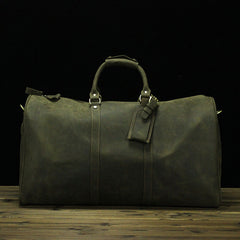 Cool Mens Leather Large Weekender Bag Duffle Bag Travel Bag for Men - iwalletsmen