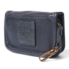 Handmade Leather Mens Small Brown Key Wallet Key Holder Black Car Key Case for Men - iwalletsmen