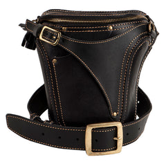 Leather Belt Pouch Mens Small Cases Waist Bag Hip Pack Belt Bag Fanny Pack Bumbag for Men
