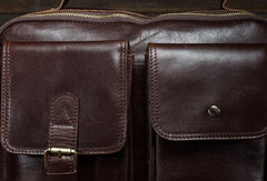 Leather Mens Briefcase Messenger Bag Business Handbag Shoulder Bags for Men - iwalletsmen