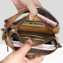 Handmade Mens Cool Long Leather Chain Wallet Cards Biker Trucker Wristlet Wallet - iwalletsmen