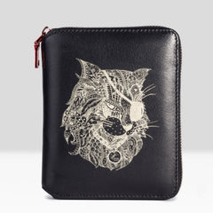 Handmade Leather Mens Cool Long Leather Wallet Bifold Clutch Wallet for Men - iwalletsmen