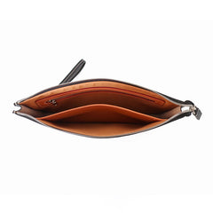 Cool Handmade Leather Mens Wristlet Bag Clutch Zipper Clutch for Men - iwalletsmen