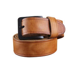 Genuine Leather Punk Rock Biker Trucker Mens Belt Men Black Coffee Belt for Men