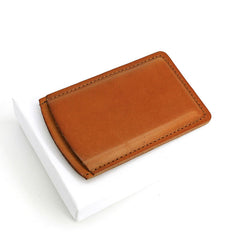Leather Mens Slim Card Wallet Front Pocket Wallet Small Change Wallets for Men - iwalletsmen