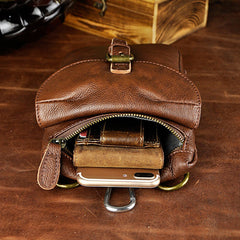 Cool Mens Leather Side Bag Belt Pouch Holster Belt Case Pack Waist Pouch for Men - iwalletsmen