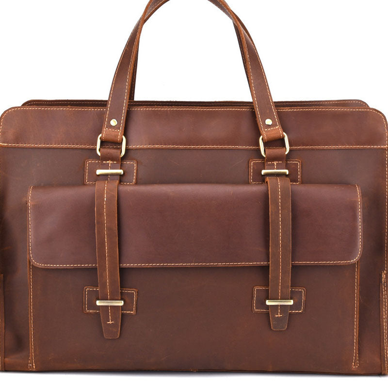 Cool Leather Mens Large Vintage Overnight Bag Weekender Bag Travel Bags For Men - iwalletsmen