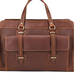 Cool Leather Mens Large Vintage Overnight Bag Weekender Bag Travel Bags For Men - iwalletsmen