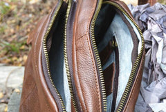 Genuine Leather Mens Small Messenger Bag Cool Crossbody Bags for men - iwalletsmen