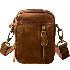 Leather Belt Pouch Belt Cases Mens Waist Bag Small Shoulder Bag for Men - iwalletsmen