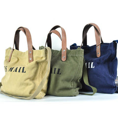Blue Fashion Canvas Mens Womens Tote Handbag Messenger Bags Green Shoulder Tote Bag For Men and Women - iwalletsmen