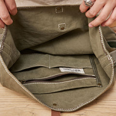 Cool Mens Canvas Side Bag Messenger Bag Canvas Shoulder Bag for Men - iwalletsmen