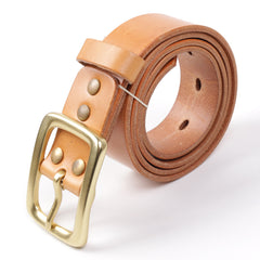 Handmade Genuine Custom Leather Mens Leather Men Beige Belt for Men - iwalletsmen