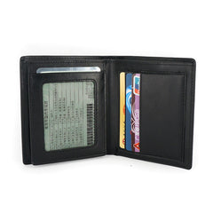 Leather Mens Slim Bifold Small Wallet Front Pocket Wallet Small Wallet for Men - iwalletsmen