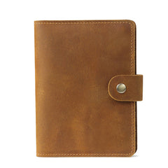 Cool Leather Mens Small Passport Wallet Slim Travel Wallets for Men - iwalletsmen