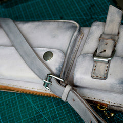 Handmade Leather Fanny Pack Mens Waist Bag Hip Pack Belt Bag Bumbag for Men - iwalletsmen
