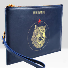 Handmade Leather Mens Clutch Cool Slim Wallet Zipper Clutch Wristlet Wallet for Men - iwalletsmen