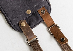 Canvas Belt Pouch Mens Waist Bag Hip Pack Belt Bag Fanny Pack Bumbag for Men - iwalletsmen