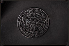 Handmade Leather Small Tooled Mens billfold Wallet Cool Chain Wallet Biker Wallet for Men