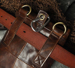 Leather Belt Pouch Mens Waist Bag Shoulder Bag for Men