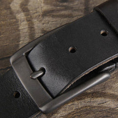 Genuine Leather Punk Rock Biker Trucker Mens Belt Men Black Coffee Belt for Men